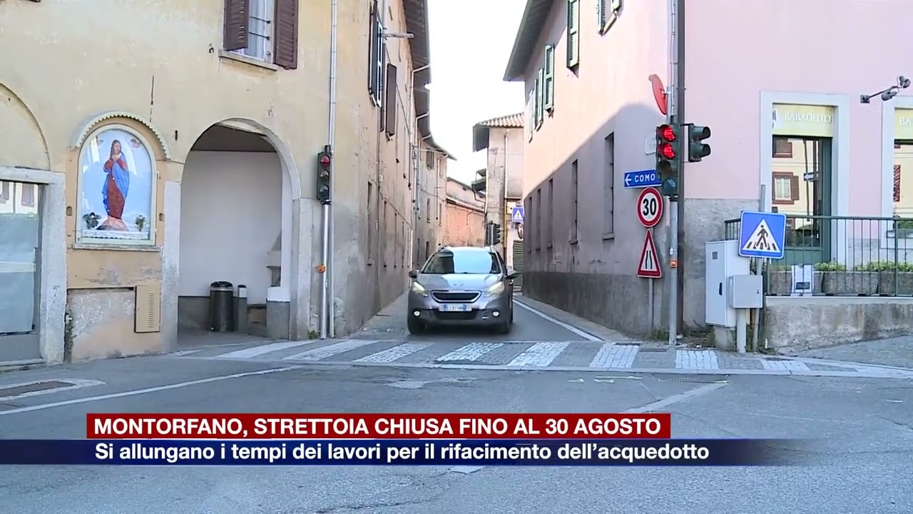 Etg - Strettoia di Montorfano chiusa fino al 30 agosto