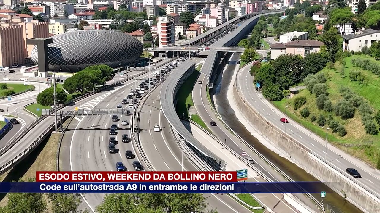 Etg - Esodo estivo, weekend da bollino nero: code sull’autostrada A9 in entrambe le direzioni