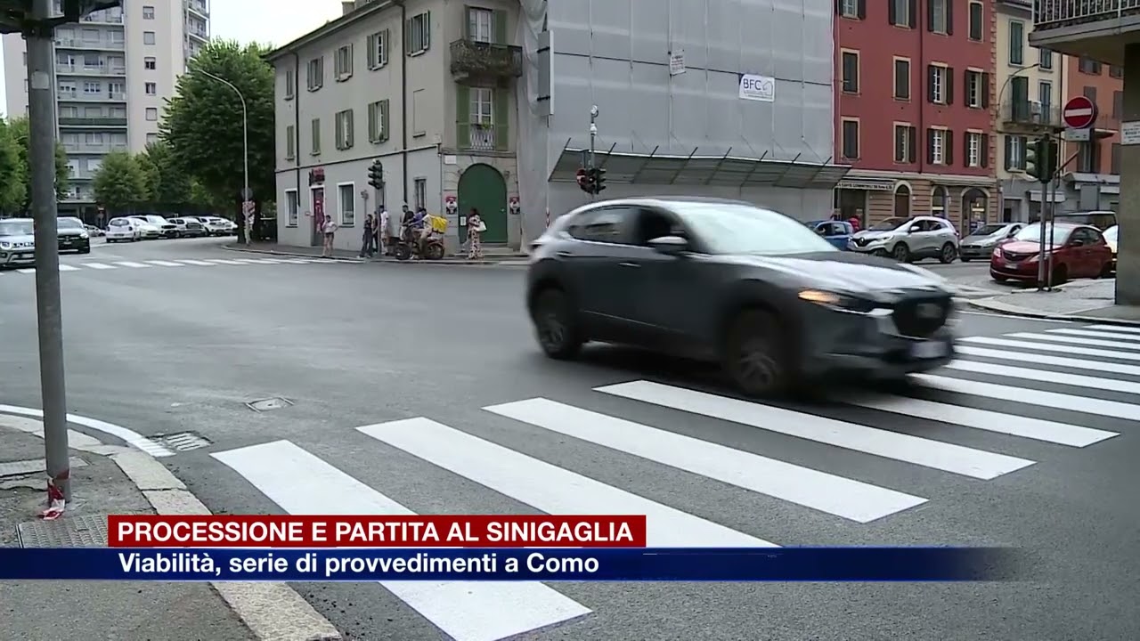 Etg - Processione e partita del Como, provvedimenti viabilistici in città