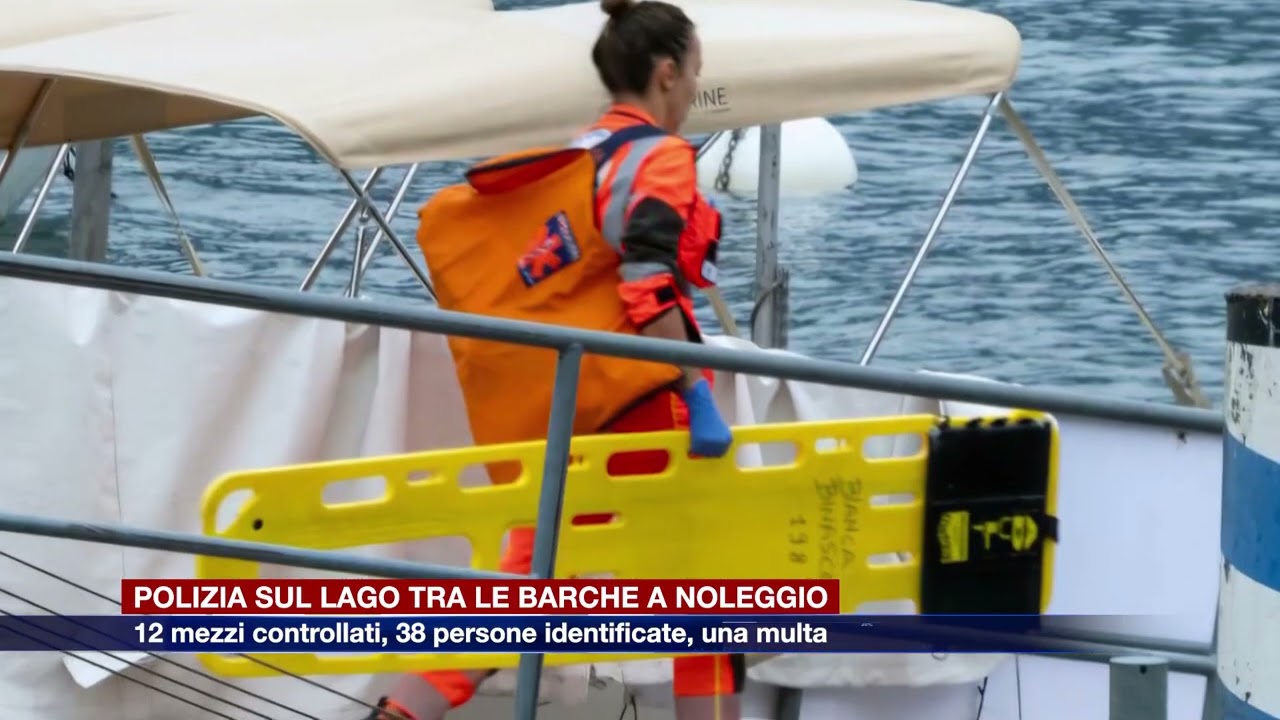 Etg - Controlli sul lago: verifiche su 12 barche e 38 persone identificate. Una multa