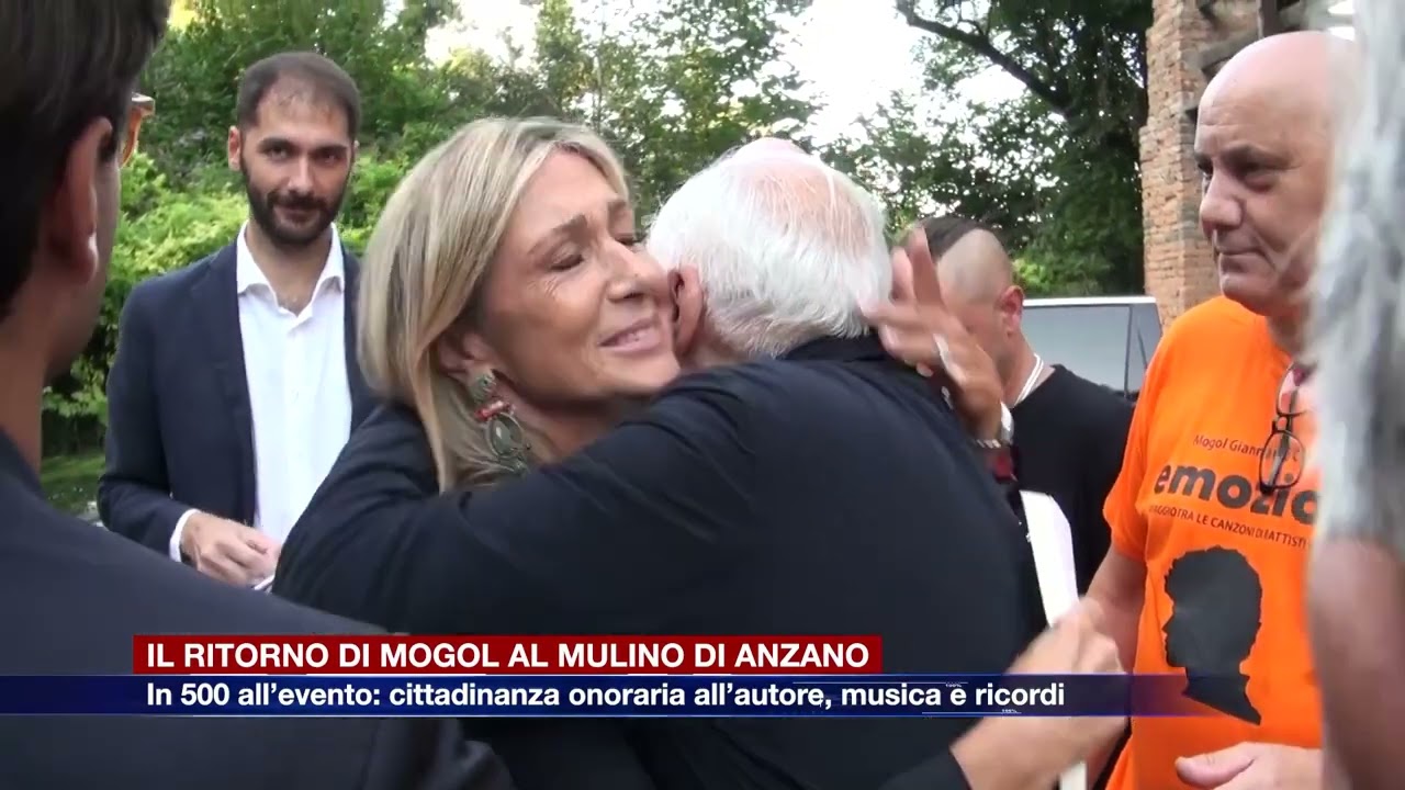 Etg - Mogol è tornato allo storico Mulino di Anzano del Parco
