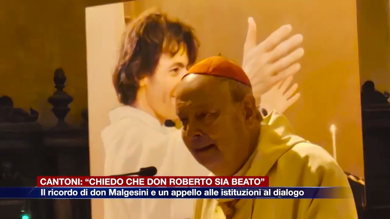 Etg - Il cardinale Cantoni: “Don Roberto sia beato”. Appello alla città al dialogo