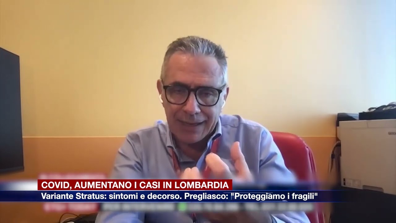 Etg - Covid, variante Stratus. Le parole del virologo Pregliasco sull'aumento dei contagi