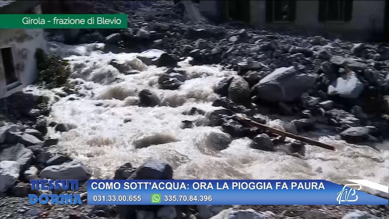 NESSUN DORMA - 26 SETTEMBRE 2025 - COMO SOTT'ACQUA: ORA LA PIOGGIA FA PAURA