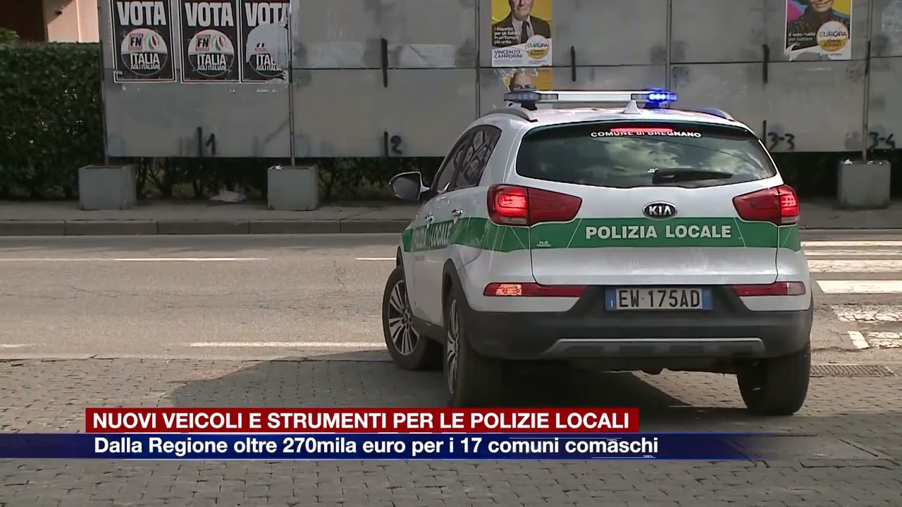 Etg - Nuovi veicoli e strumenti per le polizie locali, dalla Regione oltre 270mila euro