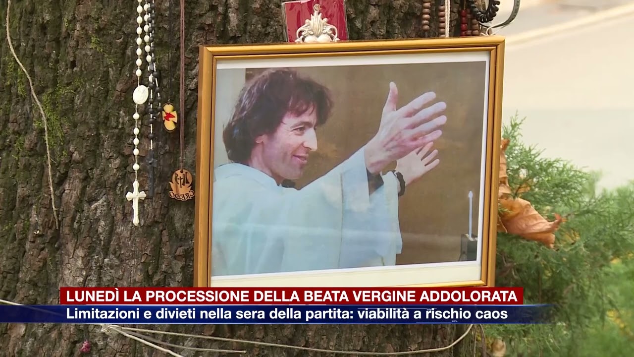 Etg - Processione della Beata Vergine Addolorata. Limitazioni nella sera della partita: rischio caos