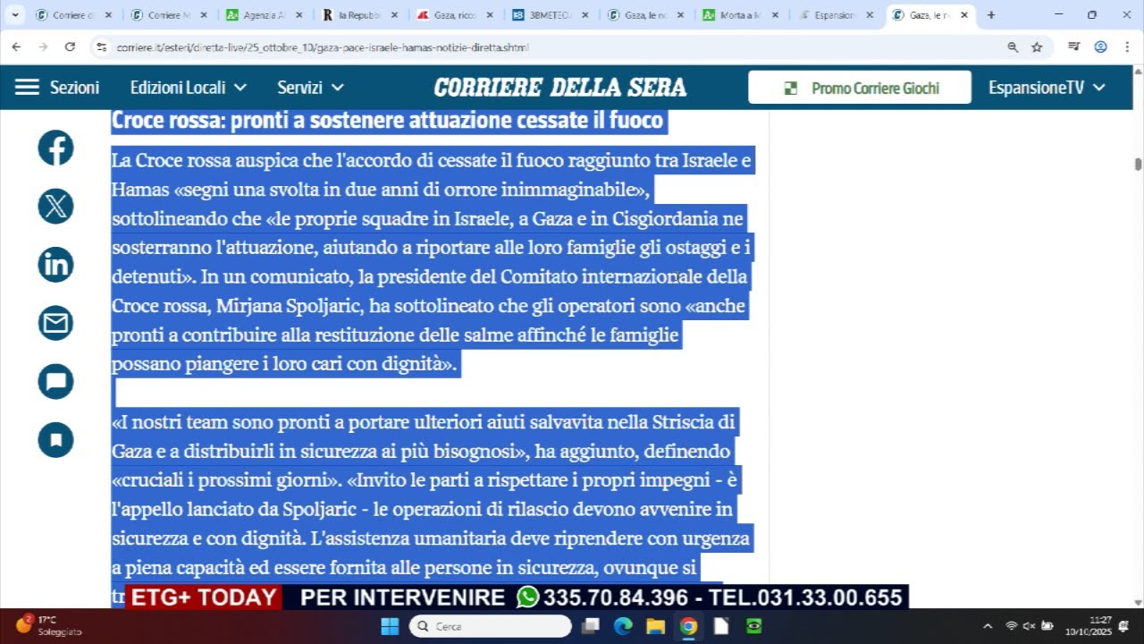 ETG+ TODAY - 10 OTTOBRE  2025
