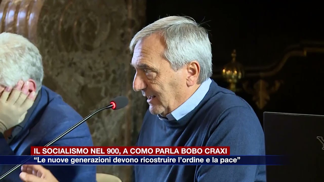 Etg - Bobo Craxi a Como: “Le nuove generazioni devono ricostruire l’ordine e la pace”