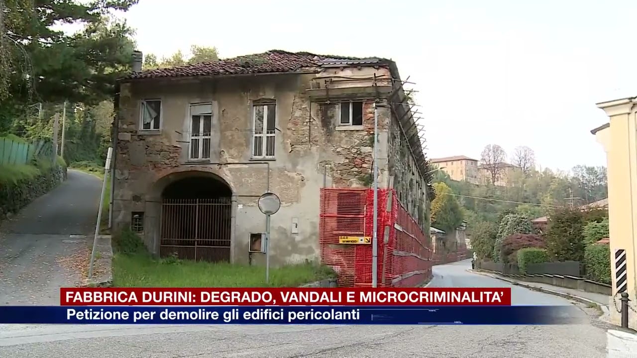 Etg - Fabbrica Durini: degrado, vandali e microcriminalità. Petizione per demolire gli edifici
