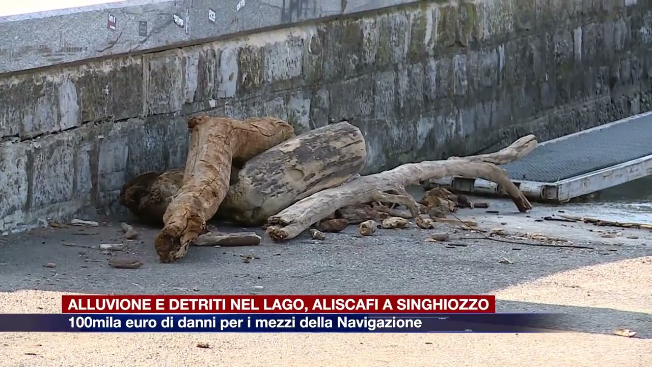 Etg - Detriti nel Lago, aliscafi a singhiozzo. 100mila euro di danni per i mezzi della Navigazione