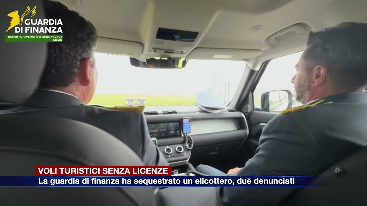 Etg - Voli turistici sul lago senza autorizzazioni. Le fiamme gialle sequestrano un elicottero