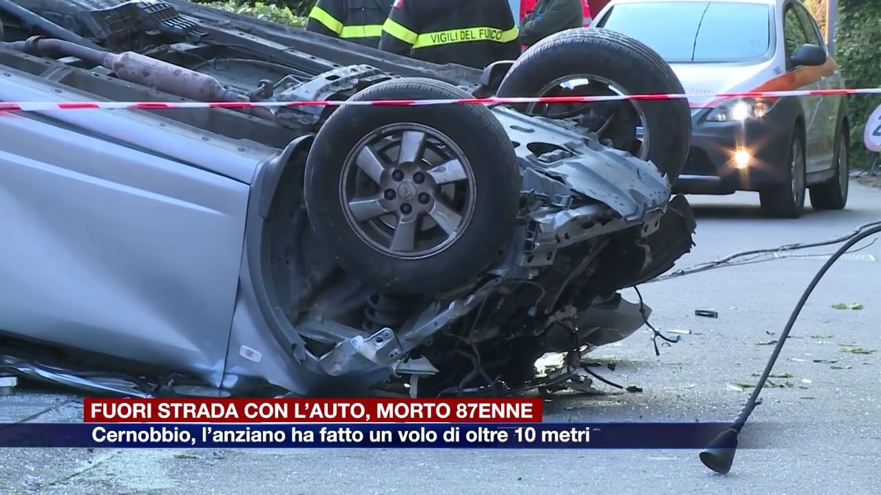 Etg - Cernobbio, perde il controllo dell’auto e precipita sulla strada sottostante. Morto 87enne