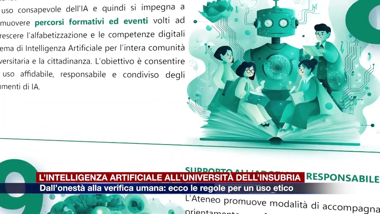 Etg - Università dell’Insubria, ecco le regole per un uso responsabile dell’intelligenza artificiale