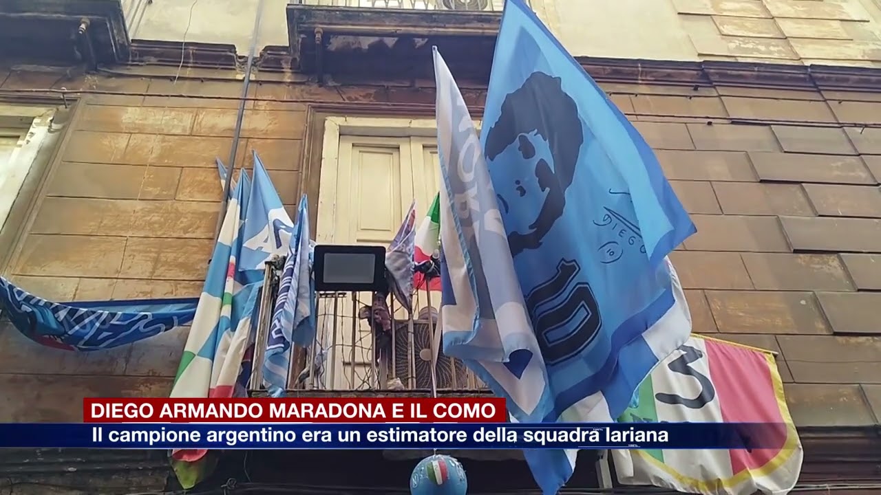 Etg - Maradona e il Como: il campione argentino stimava la squadra lariana