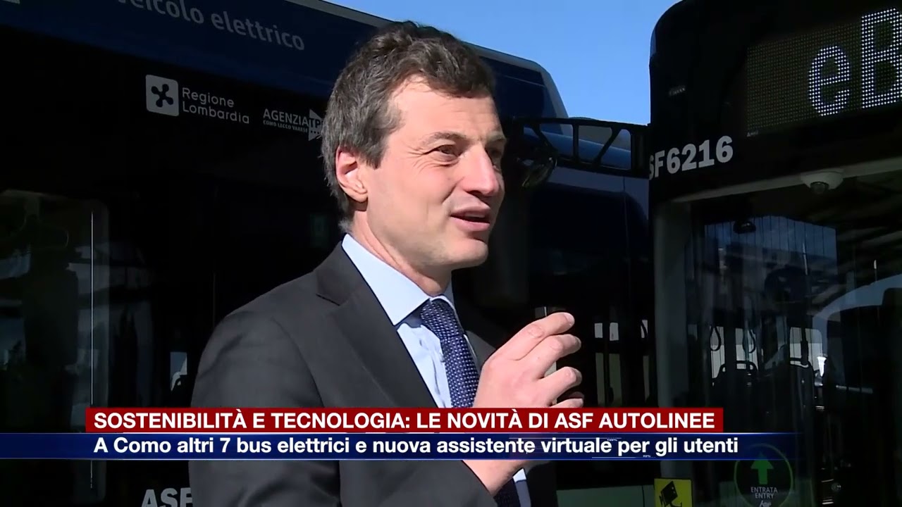Etg - Asf Autolinee, a Como altri 7 bus elettrici e nuova assistente virtuale per gli utenti