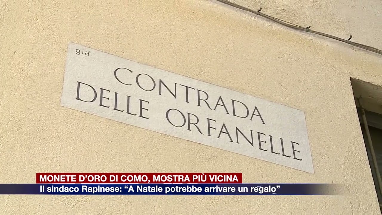 Etg - Mostra delle monete d’oro di Como, il sindaco Rapinese: “A Natale potrebbe arrivare un regalo”