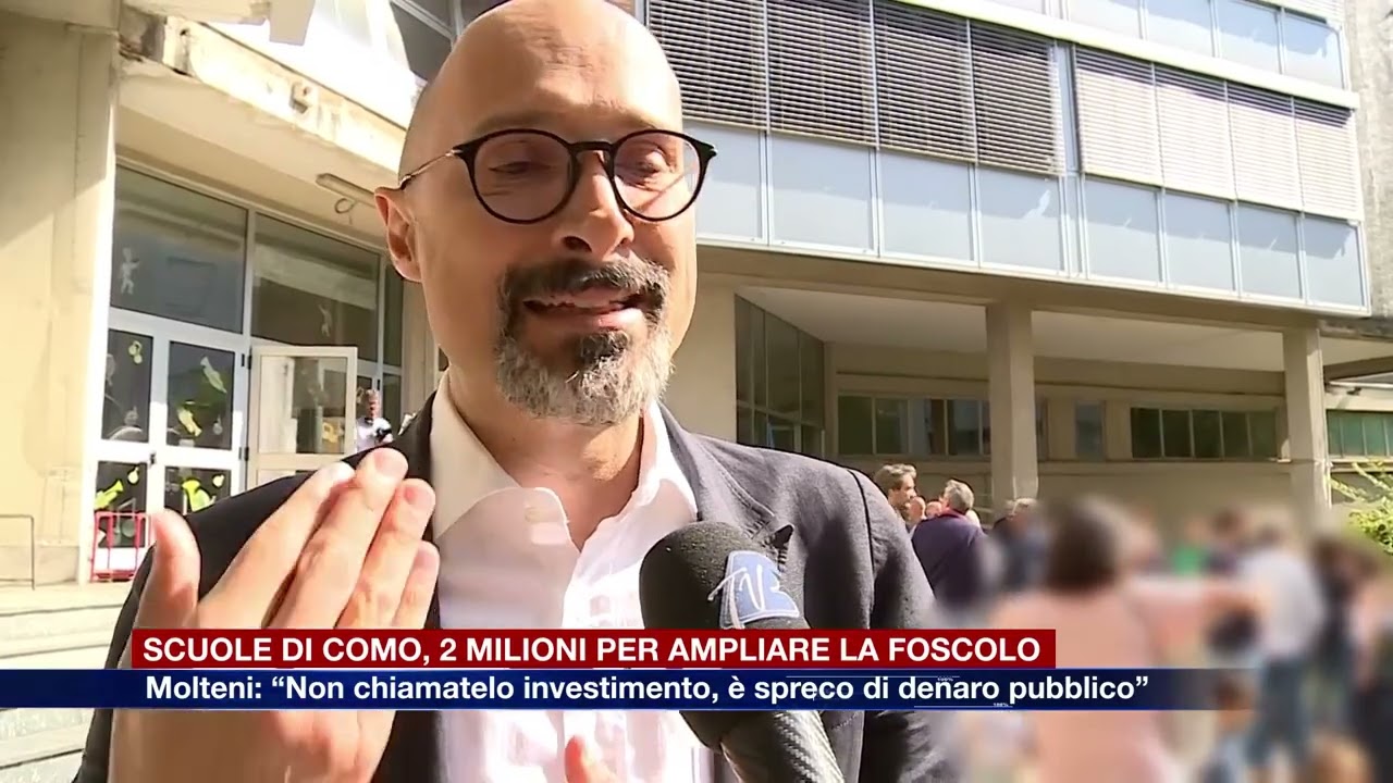 Etg - Como, 2 milioni per l’ampliamento della scuola Foscolo. Molteni: “Spreco di denaro pubblico”