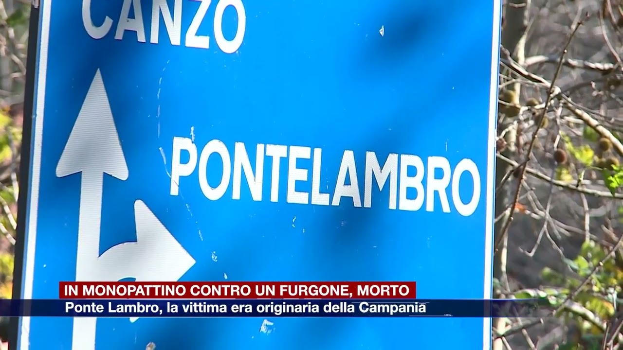 Etg - Ponte Lambro, schianto con un furgone. Morto un uomo che viaggiava in monopattino