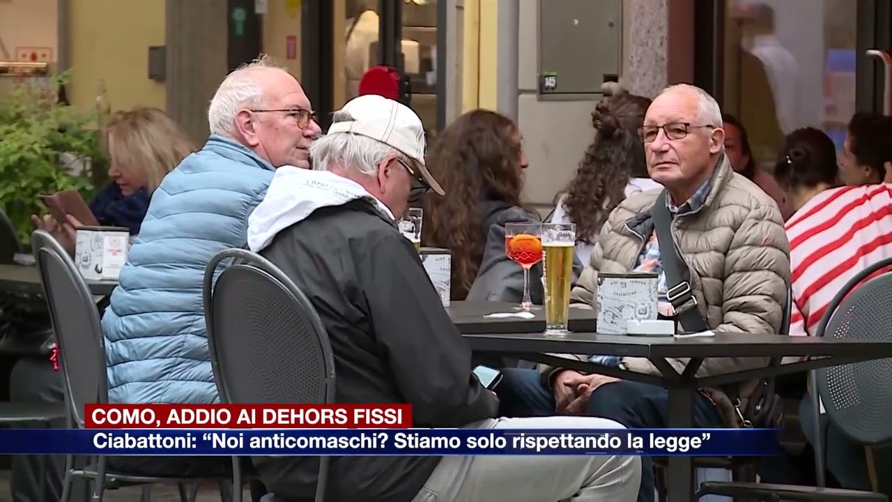 Etg - Como, addio ai dehors fissi. Ciabattoni: “Noi anticomaschi? Stiamo solo rispettando la legge”