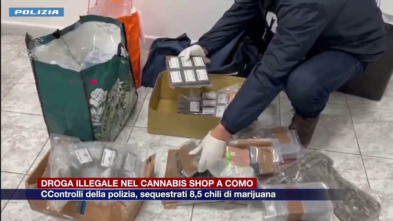 Etg - Droga illegale nel cannabis shop, sequestro da 8,5 chilogrammi