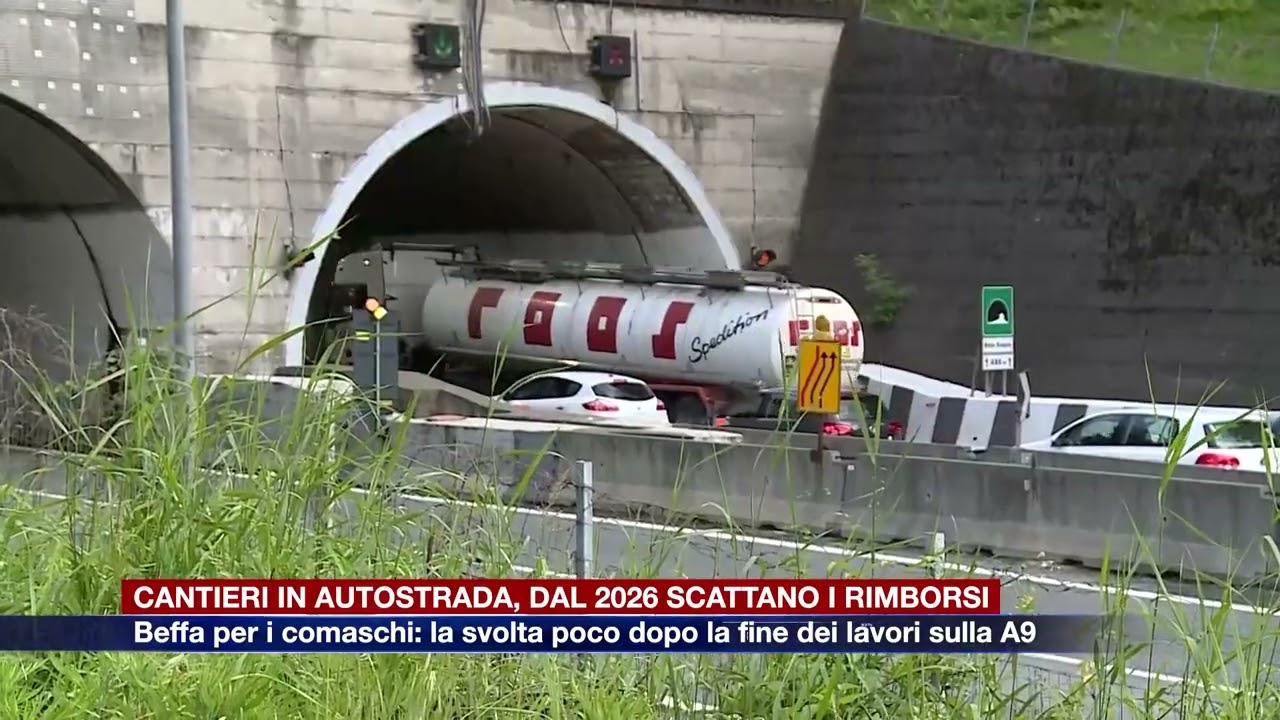 Etg - Cantieri in autostrada, dal 2026 i rimborsi. Beffa per i comaschi