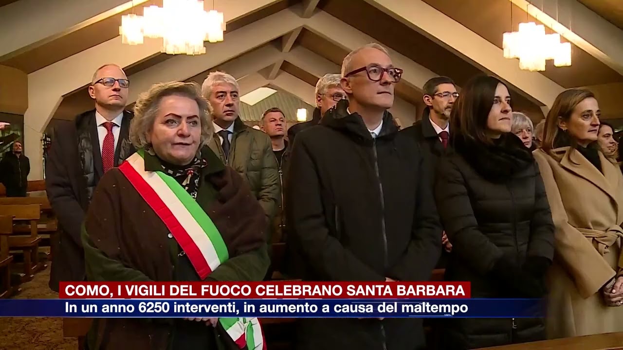 Etg - Como, i vigili del fuoco celebrano Santa Barbara. In un anno 6250 interventi