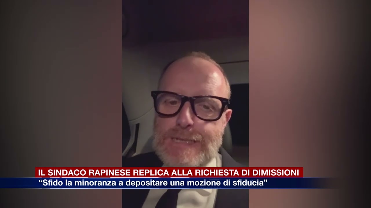 Etg - Rapinese replica alla richiesta di dimissioni: “Provino a sfiduciarmi, sarei rieletto”