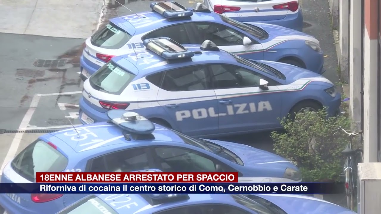 Etg - Riforniva di cocaina il centro storico di Como, arrestato 18enne albanese