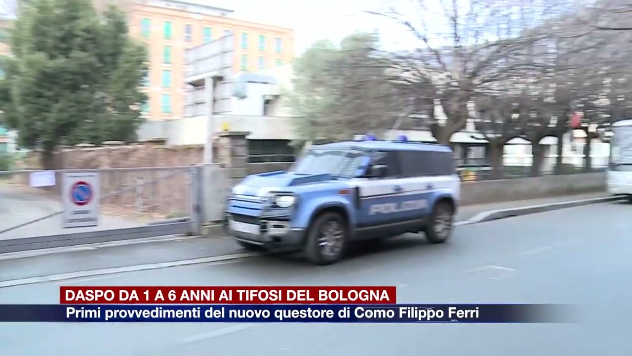 Etg - I primi provvedimenti del nuovo questore, Daspo da 1 a 6 anni per i tifosi del Bologna