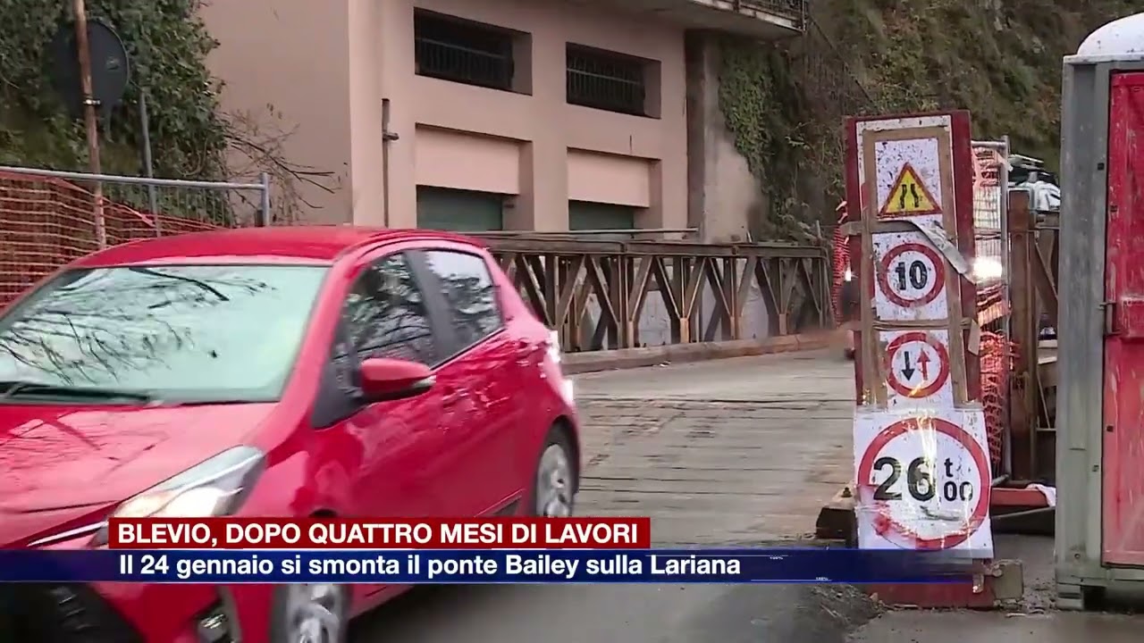 Etg - Blevio, il ponte Bailey sarà smontato il 24 gennaio