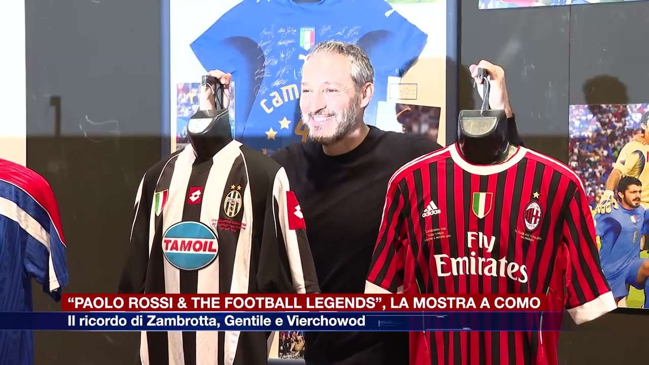 Etg - “Paolo Rossi & The Football Legends”, al via da oggi la mostra nel cuore di Como
