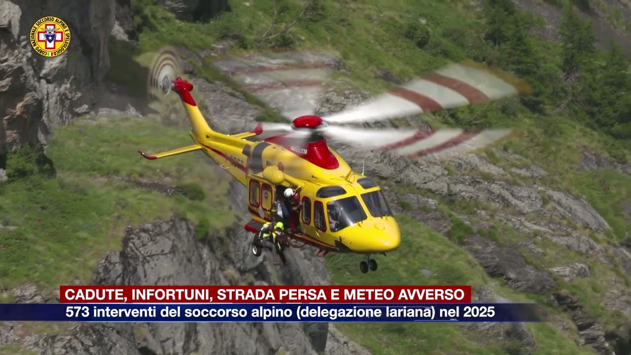 Etg - Cadute, infortuni, strada persa, nel 2025 573 interventi del soccorso alpino