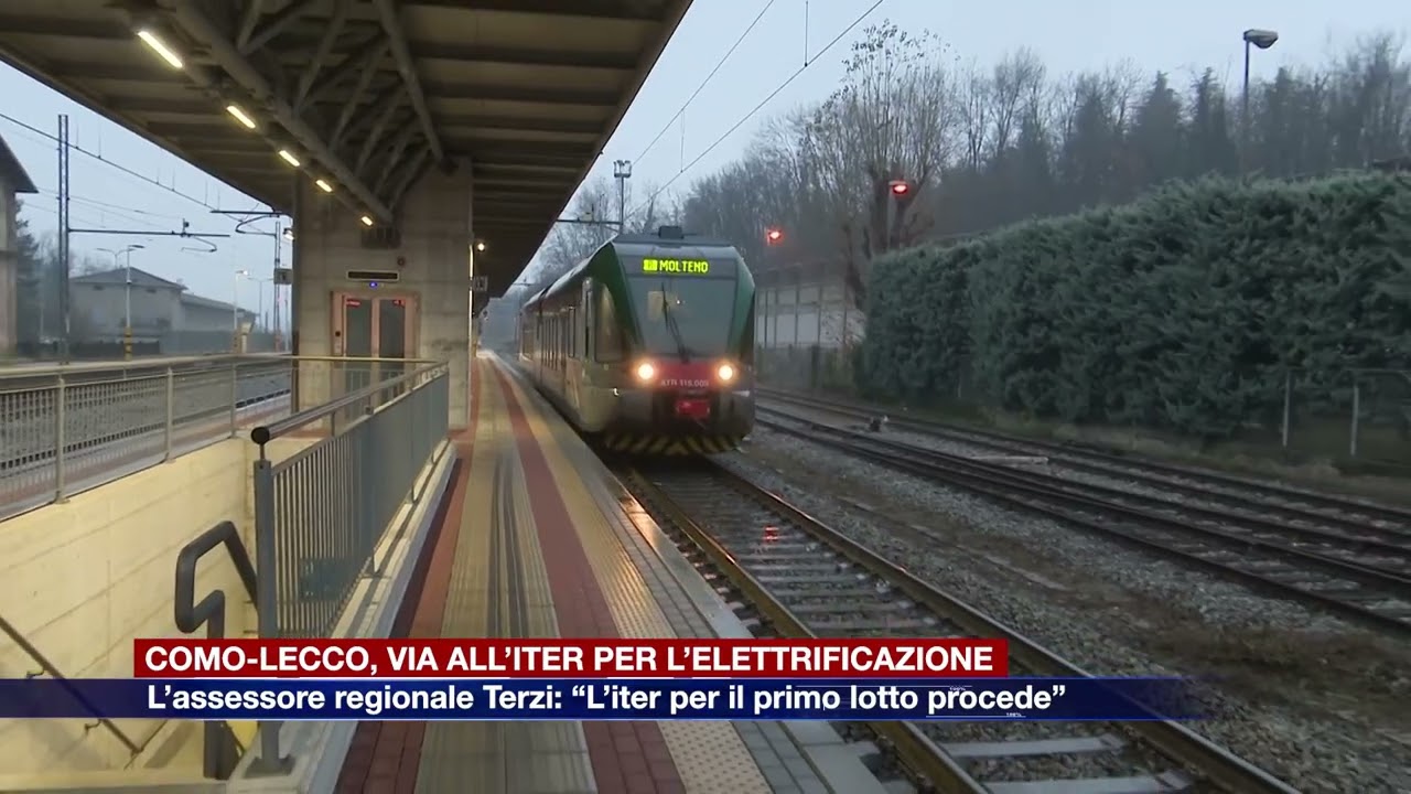 Etg - Como-Lecco, via all’iter per l’elettrificazione da Albate a Molteno