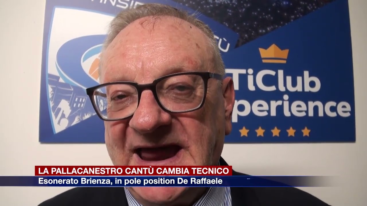 Etg - Cantù congeda coach Brienza, al suo posto è in pole position De Raffaele