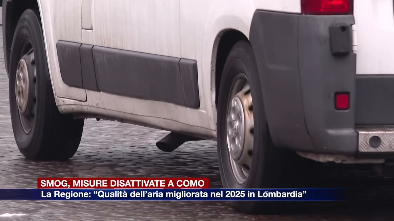 Etg - Smog, misure disattivate a Como. La Regione: “Qualità dell’aria migliorata nel 2025”