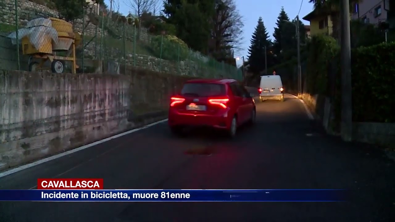 Etg - Incidente in bici a Cavallasca, muore 81enne