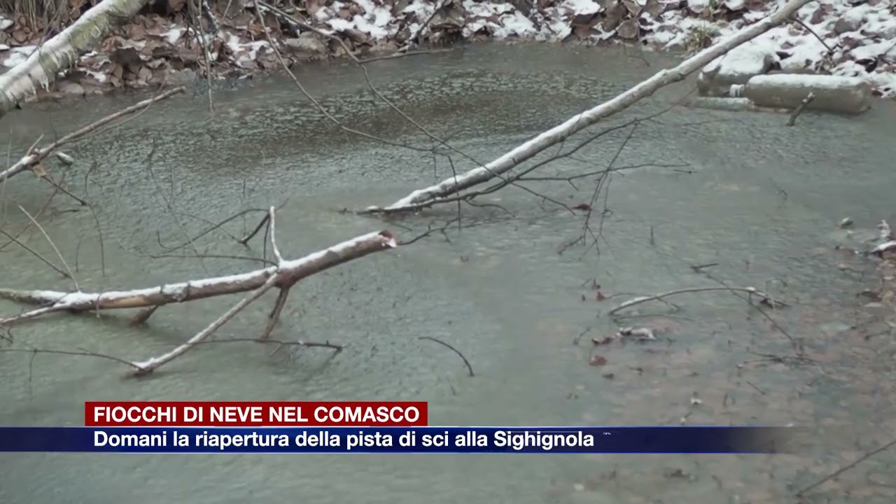 Etg - Debole nevicata nel Comasco, nel weekend torna il sole