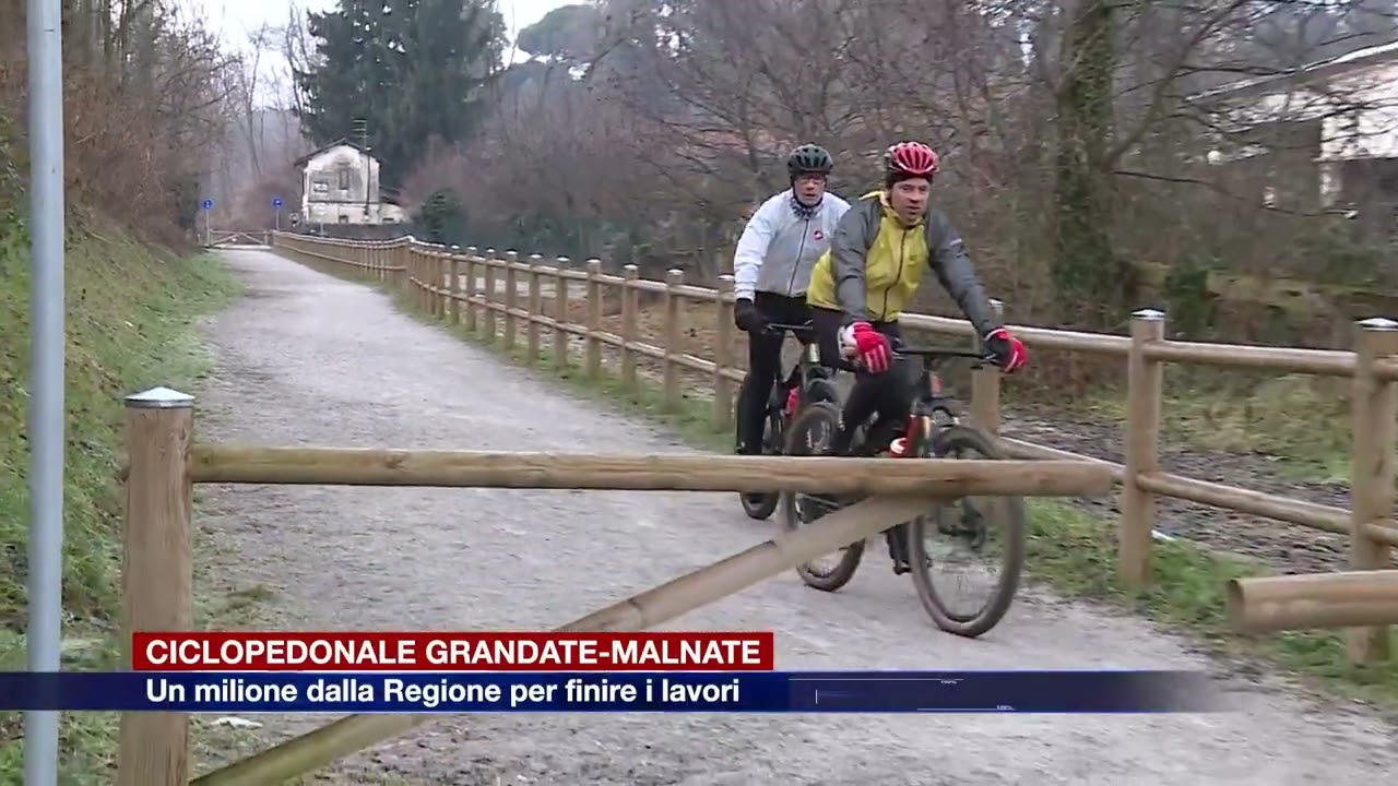Etg - Ciclopedonale Grandate-Malnate, arriva un milione dalla Regione Lombardia