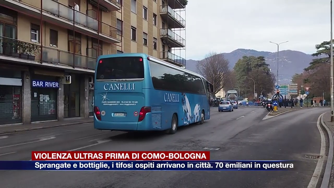 Etg - Como – Bologna, scontri e violenza tra tifosi prima della partita