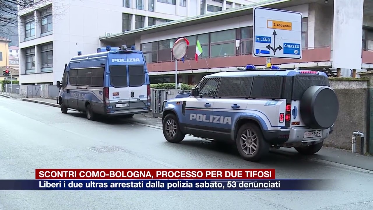 Etg - Scontri prima di Como-Bologna, liberi dopo la prima udienza i due tifosi arrestati