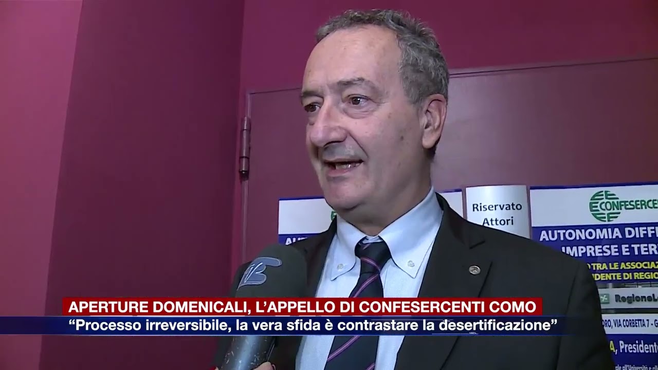 Etg - Aperture domenicali, Confesercenti Como: “La vera sfida è contrastare la desertificazione”