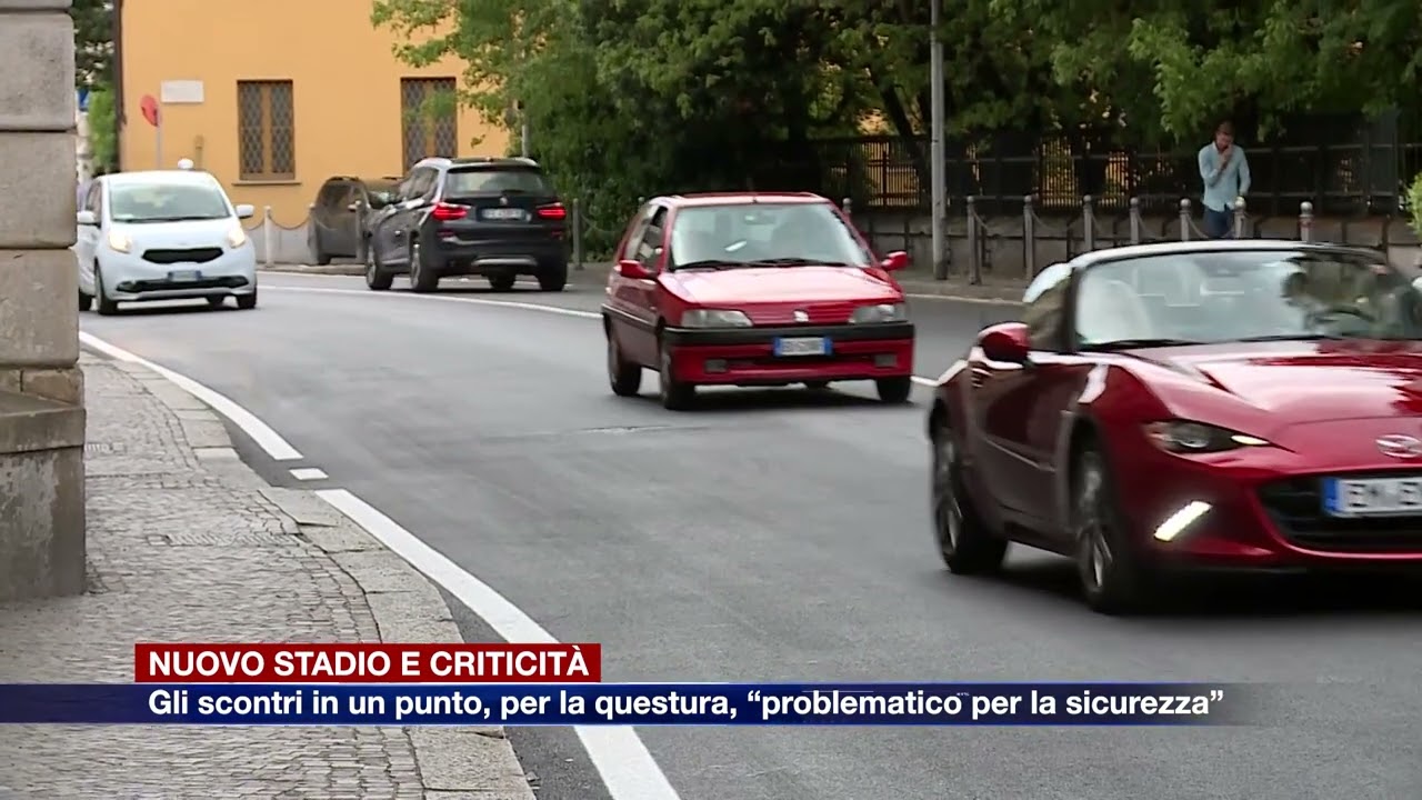 Etg - Nuovo stadio, gli scontri in punto, per la questura, 