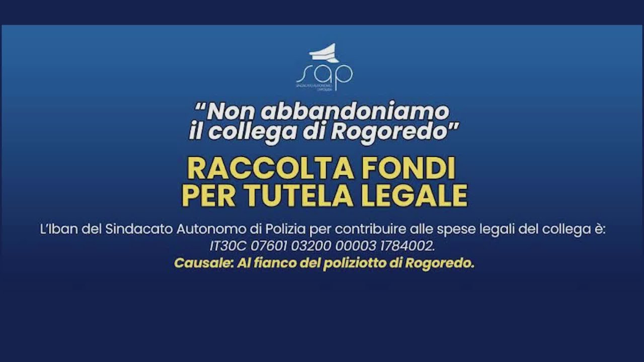 Sparatoria di Rogoredo, raccolta fondi del Sap per aiutare il poliziotto indagato a difendersi