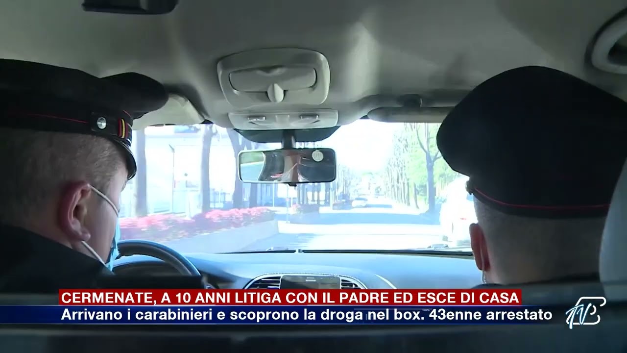 Cermenate, a 10 anni litiga con il padre ed esce di casa. Arrivano i carabinieri e scoprono droga