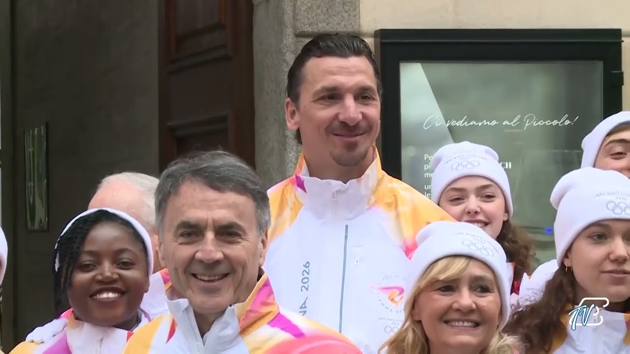 I tedofori Zlatan Ibrahimovic e Roberto Bolle a Etv: “Una grande giornata”