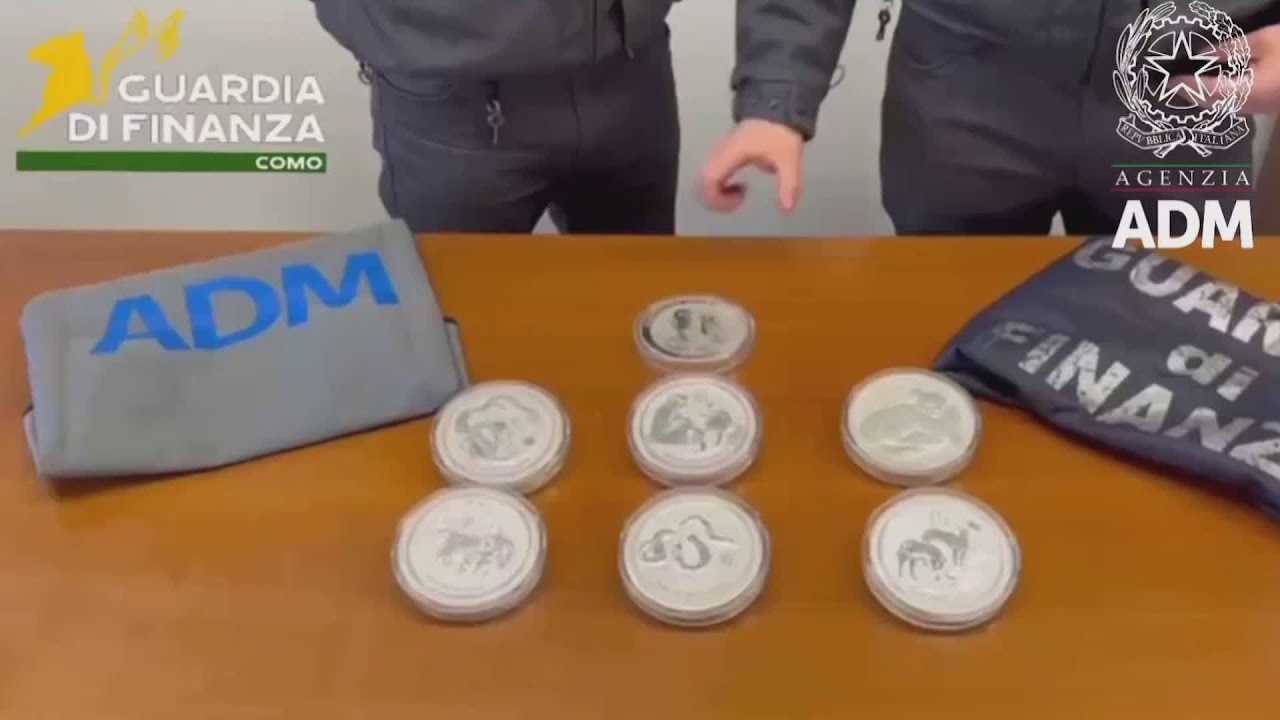 Monete d'argento al posto della ruota di scorta