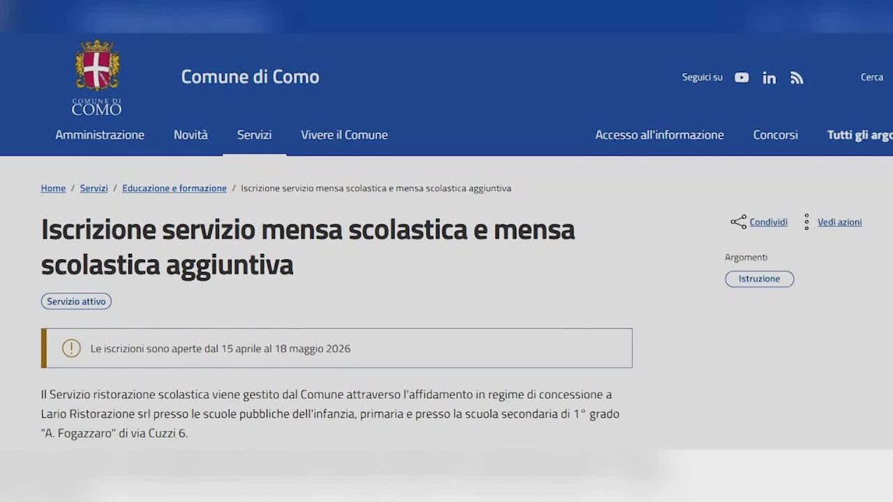 Mense scolastiche e servizi integrativi