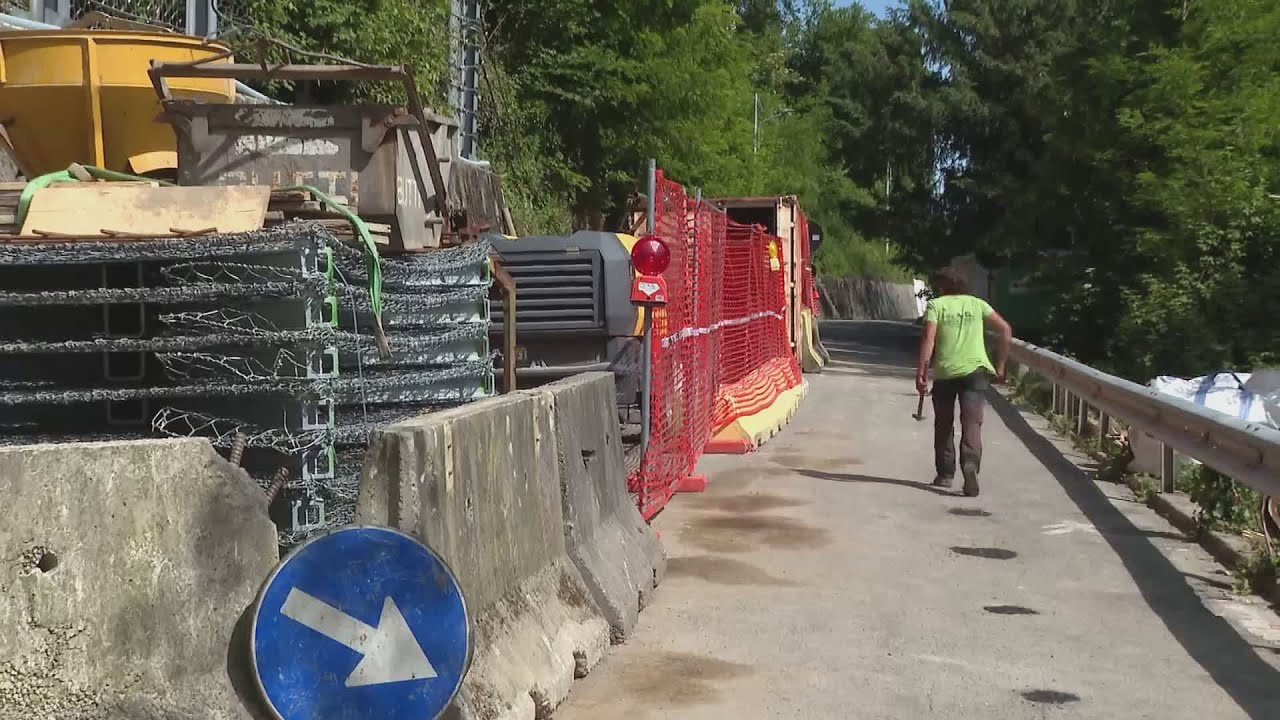 Civiglio, strada riaperta a senso unico