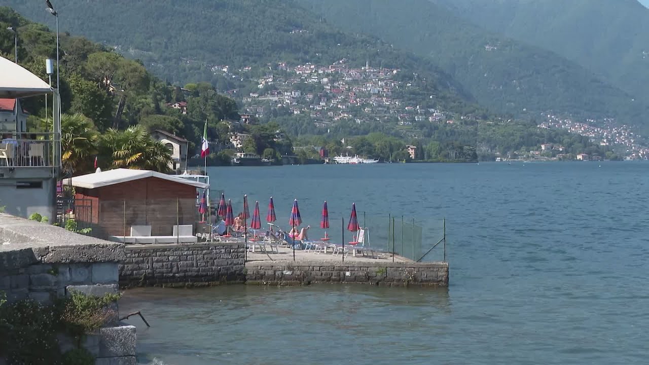 Doccia gelata per il lido di Villa Olmo