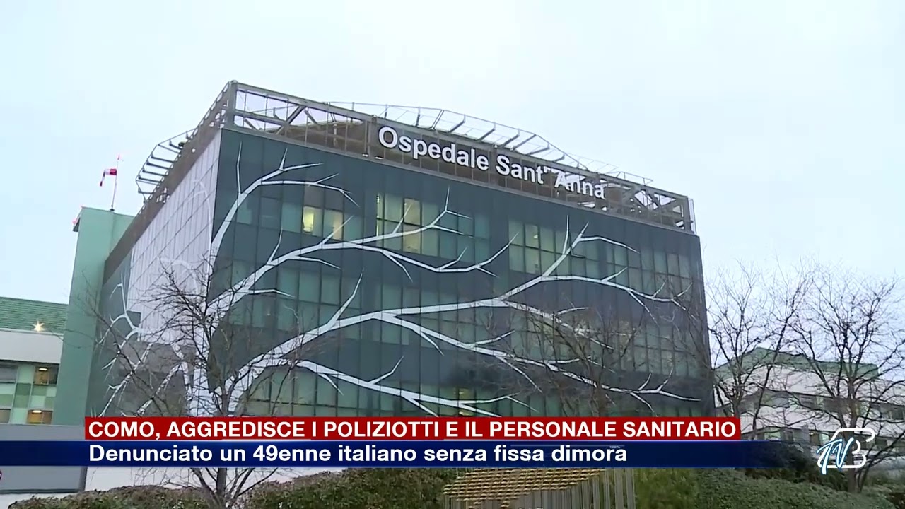 Como, aggredisce i poliziotti e il personale sanitario